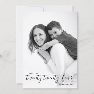 Glücklichstes 24-jähriges Foto Feiertagskarte