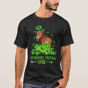 Glücklichstes Pferd Ever Shamrock St. Patrick's Da T-Shirt