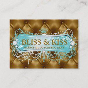 Glücks-goldener Büschel des Aqua-311 Visitenkarte