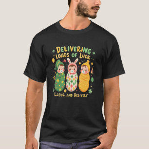 Glücks-Lieferungen in Hülle und Fülle Entbindungs- T-Shirt