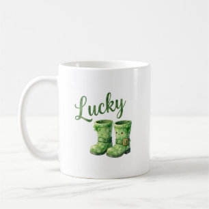 Glücks Stiefel des Kobolds Wasserfarben Patrick's Kaffeetasse