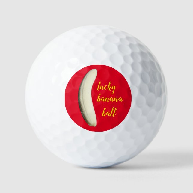 Glücksbanane Golfball (Vorderseite)