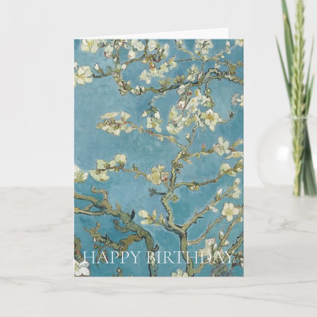 GLÜCKSBIRTHDAY GREETING CARD : VINCENT Van Gogh Karte (Vorderseite)