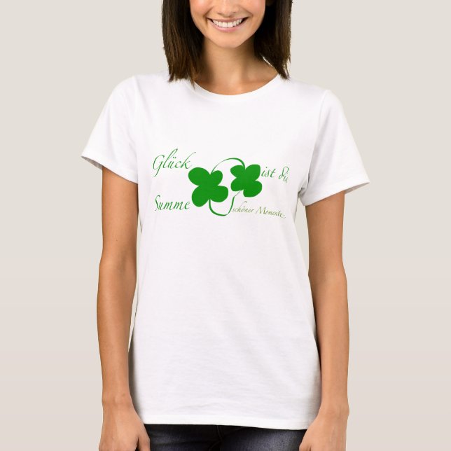 Glücksblatt T-Shirt (Vorderseite)