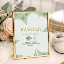 Glücksbringer-Babyshower-Mitgebringel-Schild