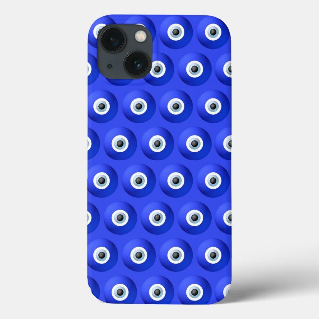 Glücksbringer gegen Böser Blick Muster Case-Mate iPhone Hülle (Rückseite)