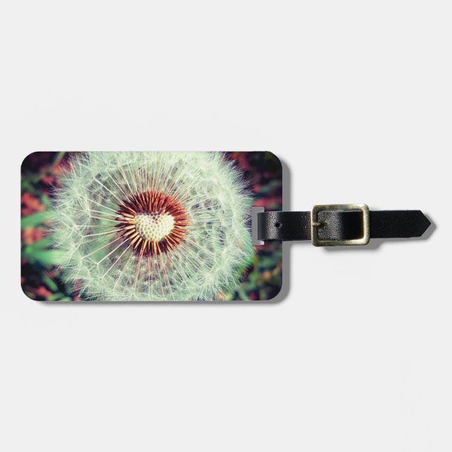 Glücksbringer Löwenzahn Gepäckanhänger (Vorderseite horizontal)