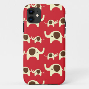Glückselefant rotes iPhone 5S Hülle Case