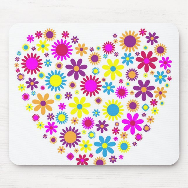 Glückselige Blüten Mousepad (Vorne)