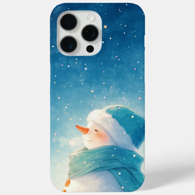 Glückseliger Schneemann Case-Mate iPhone Hülle (Rückseite)