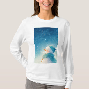 Glückseliger Schneemann T-Shirt