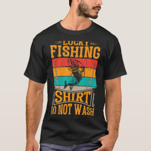 Glücksfischen Nicht waschen für Fischjäger Männer T-Shirt
