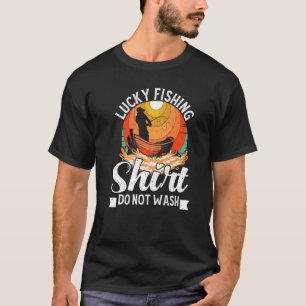Glücksfischen Nicht waschen für Fischjäger Männer T-Shirt