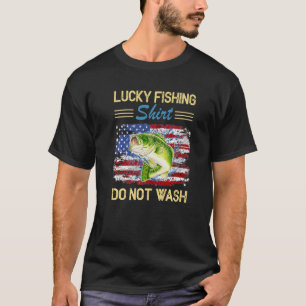 Glücksfischen Nicht Waschen Liebt Angeln T-Shirt