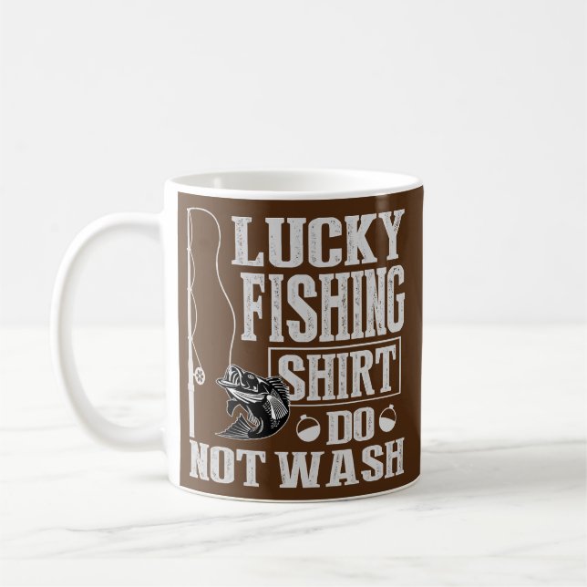Glücksfischerei nicht waschen kaffeetasse (Links)