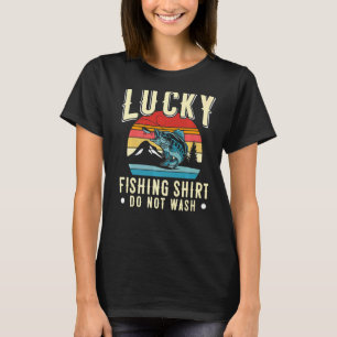 Glücksfischerei Nicht Waschen Vintage Fischer T-Shirt