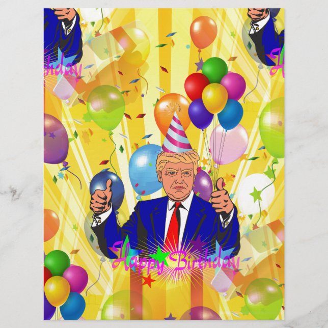 Glücksgeburtstag Donald Trump (Vorderseite)