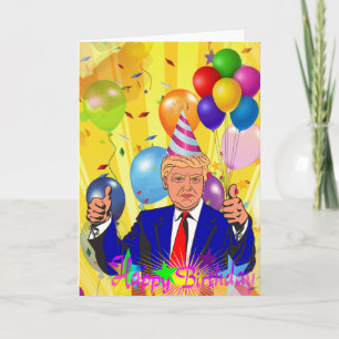 Glücksgeburtstag Donald Trump Karte
