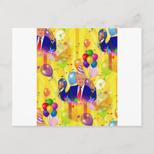 Glücksgeburtstag Donald Trump Postkarte