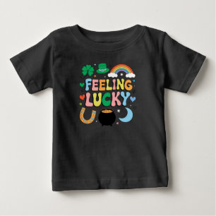 Glücksgefühl St. Patricks Day Charm Irish Shamrock Baby T-shirt