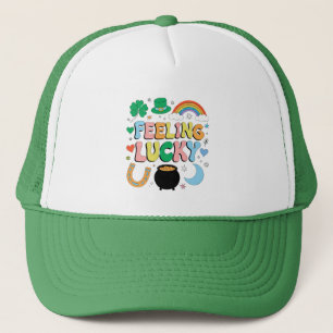 Glücksgefühl St. Patricks Day Charm Irish Shamrock Truckerkappe