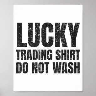 Glückshandel-Shirt Lustig Börse Händler G Poster