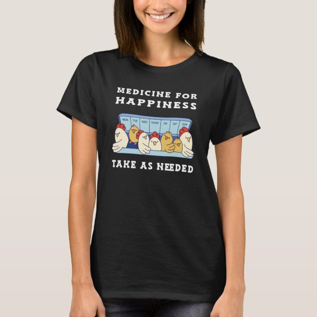 Glückshühner Medizin T-Shirt (Vorderseite)