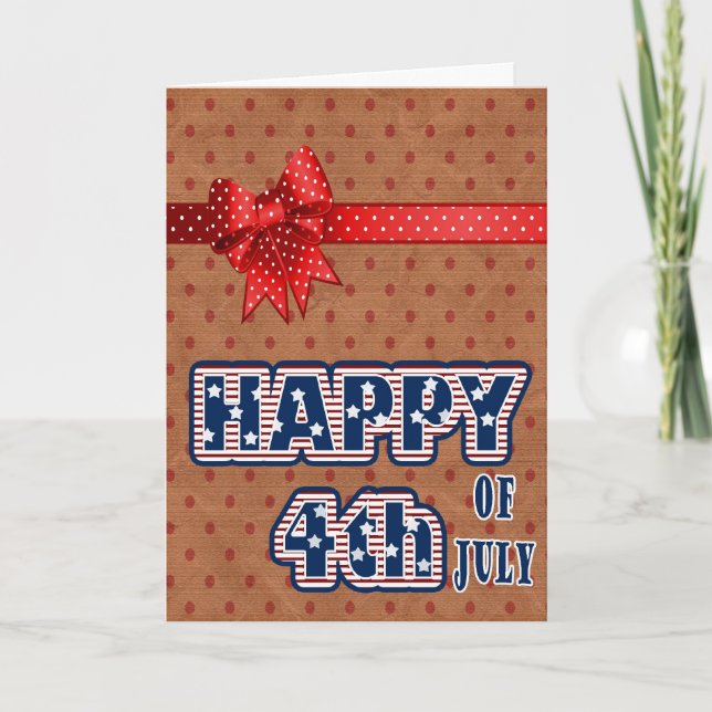 Glückskarte am 4. Juli Karte (Vorderseite)