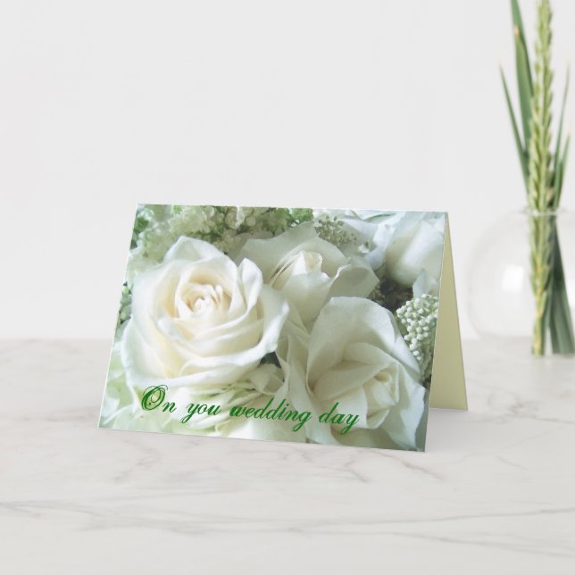 Glückskarte am Hochzeitstag Karte (Vorderseite)