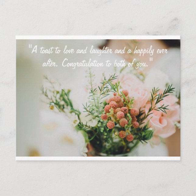 Glückskarte Postkarte (Vorderseite)