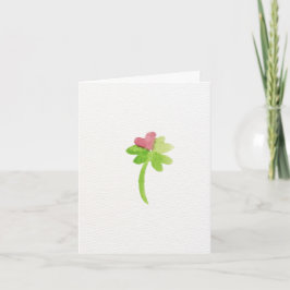 Glückskarte zum Valentinstag Dankeskarte