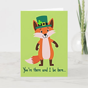 Glückskarten-Fuchs Irish Cheer Card Karte