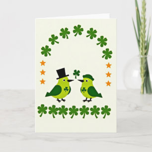 Glückskarten mit Shamrock-Motiv Karte