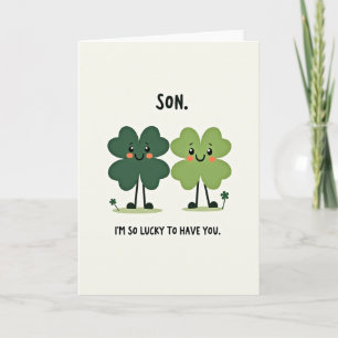 Glückskarten-Sohn Happy Clover Karte