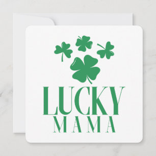 Glückskarten zum St. Patrick's Day für Mama – Mutt Feiertagskarte