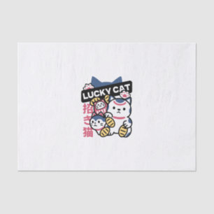 Glückskatze Maneki Neko – Japanische Glückskatze Seidenpapier