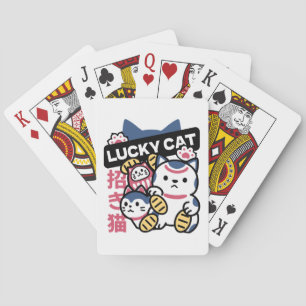 Glückskatze Maneki Neko – Japanische Glückskatze Spielkarten