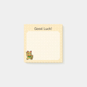 Glückskatze - Viel Glück Post-it Klebezettel
