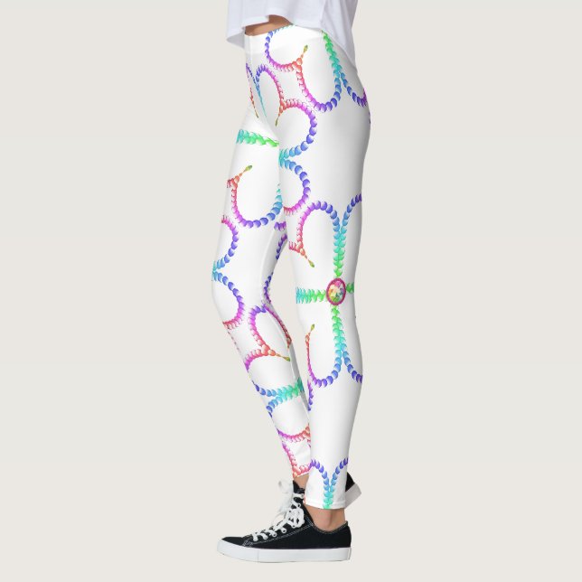 Glücksklee mit vier Blättern Leggings (Links)