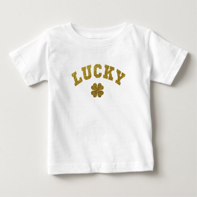 Glücksklee St. Patrick Baby T-shirt (Vorderseite)