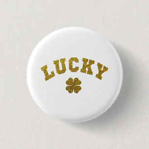 Glücksklee St. Patrick Button