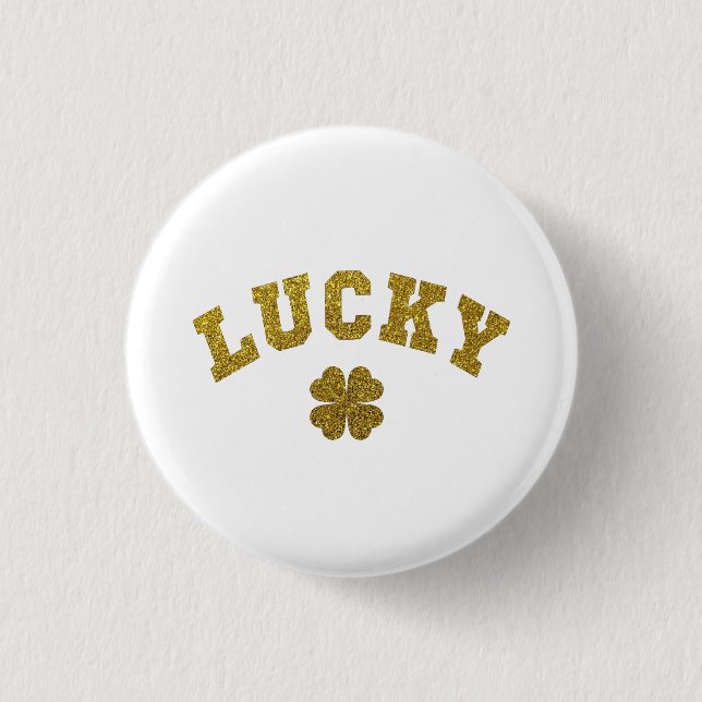 Glücksklee St. Patrick Button (Vorderseite)