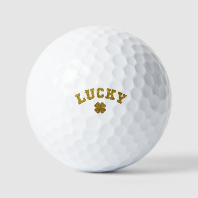 Glücksklee St. Patrick Golfball (Vorderseite)
