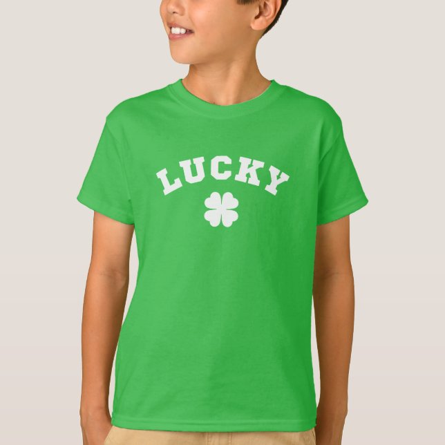 Glücksklee St. Patricks Day T-Shirt (Vorderseite)