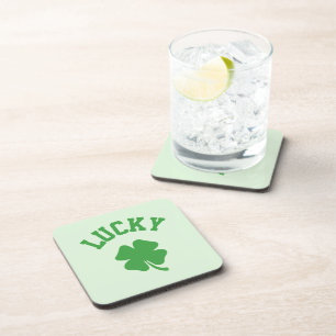 Glückskleeblatt St. Patrick's Shamrock Getränkeuntersetzer