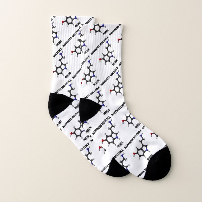 Glücksmolekül in der Serotonin-Chemie Socken (Paar)