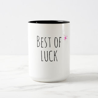 Glücksmug | Süßer minimalistischer Glückskaffee Zweifarbige Tasse
