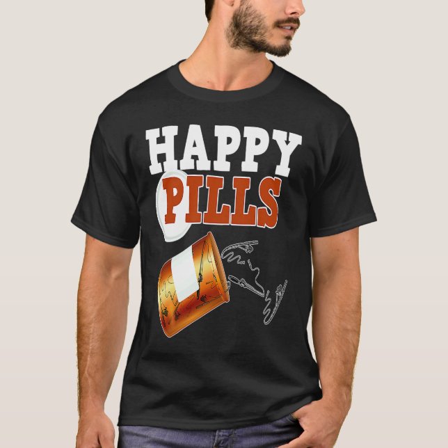 Glückspillen Für Einen Fischer Und Angelrute Oder  T-Shirt (Vorderseite)