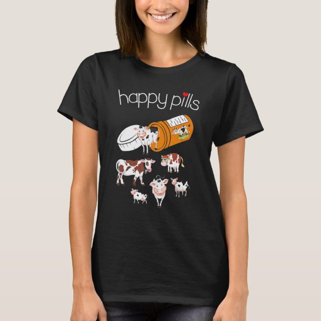 Glückspillen-Kuh T-Shirt (Vorderseite)