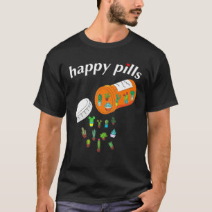 Glückspillen Sukkulenten Kaktuspflanzen Gartenarbe T-Shirt
